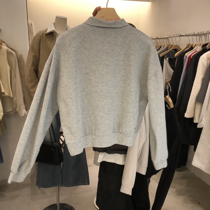 PHILO韓國直郵實拍女士新款職業熱賣26春夏休閑人氣衛衣拉鏈PHILO衛衣