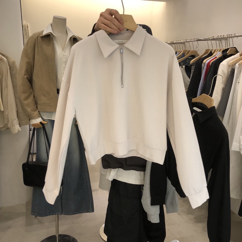 PHILO韓國直郵實拍女士新款職業熱賣26春夏休閑人氣衛衣拉鏈PHILO衛衣圖色2