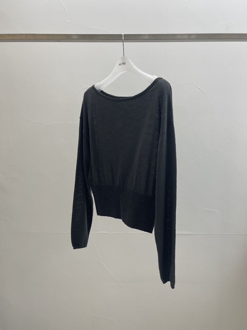 ACME韓國直郵女裝新款推薦時尚熱賣休閑職業26春夏針織衫船領ACME針織衫圖色3