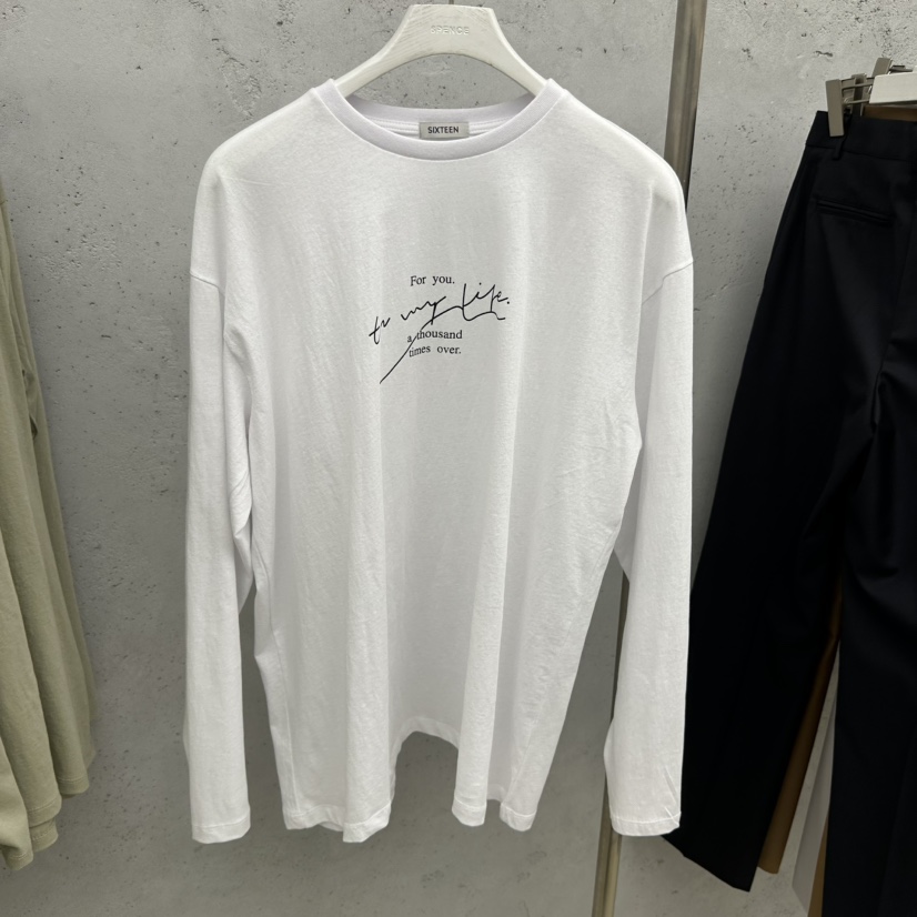 SIXTEEN韓國東大門直郵女裝新款26春夏時尚職業熱賣長袖T恤SIXTEEN長袖T恤圖色1