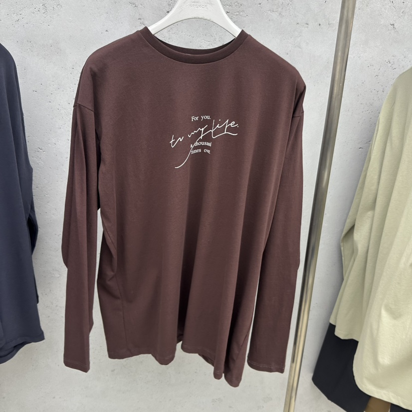 SIXTEEN韓國東大門直郵女裝新款26春夏時尚職業熱賣長袖T恤SIXTEEN長袖T恤圖色3