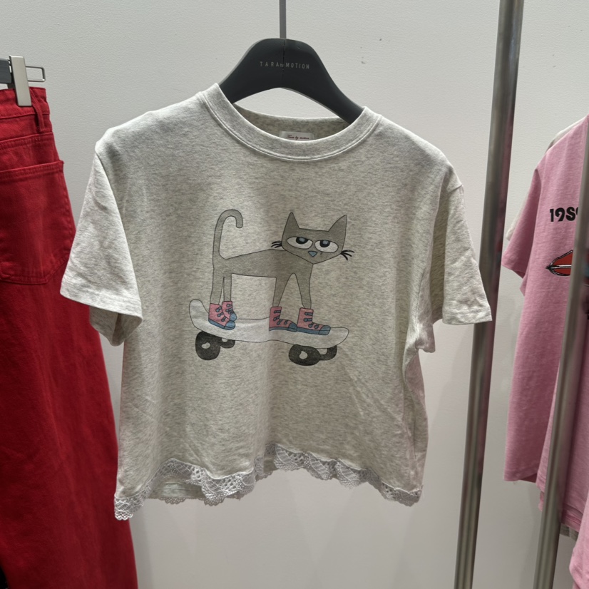 TARABY MOTION韓國代購女裝新款職業人氣熱賣休閑推薦T恤TARABY MOTIONT恤圖色1