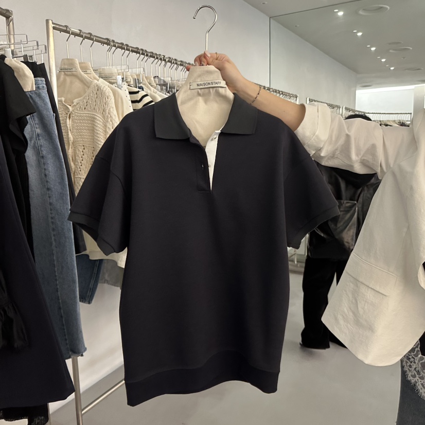 DOUBLE STANDARD/LE SMOKING/MAISONSTAFF韓國東大門代購女士新品26春夏T恤MAISONSTAFFT恤圖色2