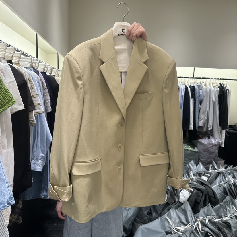 TOMGIRL韓國代購女裝新款時尚熱賣26春夏休閑職業人氣夾克TOMGIRL夾克圖色2