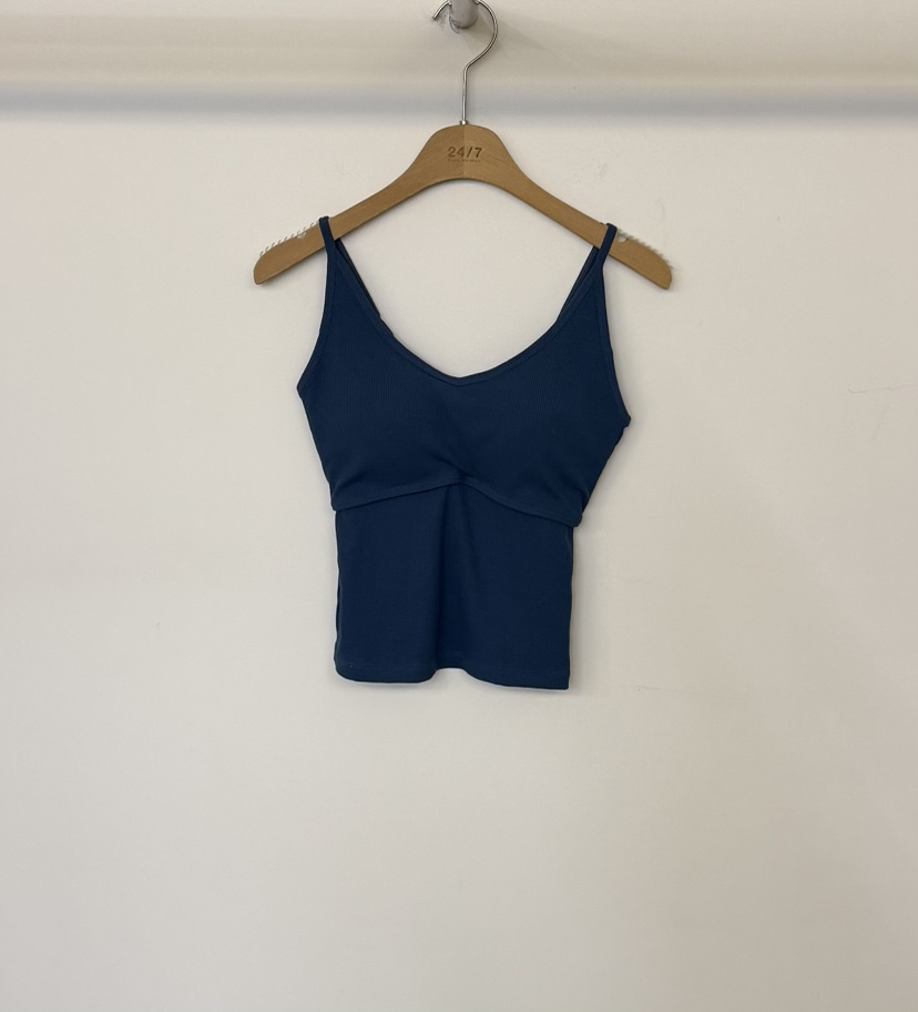 TWENTY FOUR SEVEN24-7韓國東大門代購女裝新品熱賣吊帶背心TEWNTY FOUR SEVEN24-7吊帶/背心圖色6藍色