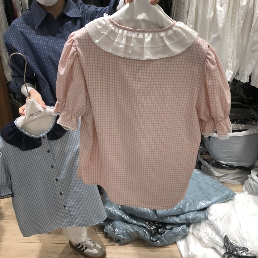 OGI韓國直郵女士新款職業推薦休閑熱賣時尚人氣襯衫蕾絲衫FLat OGI襯衫/蕾絲衫