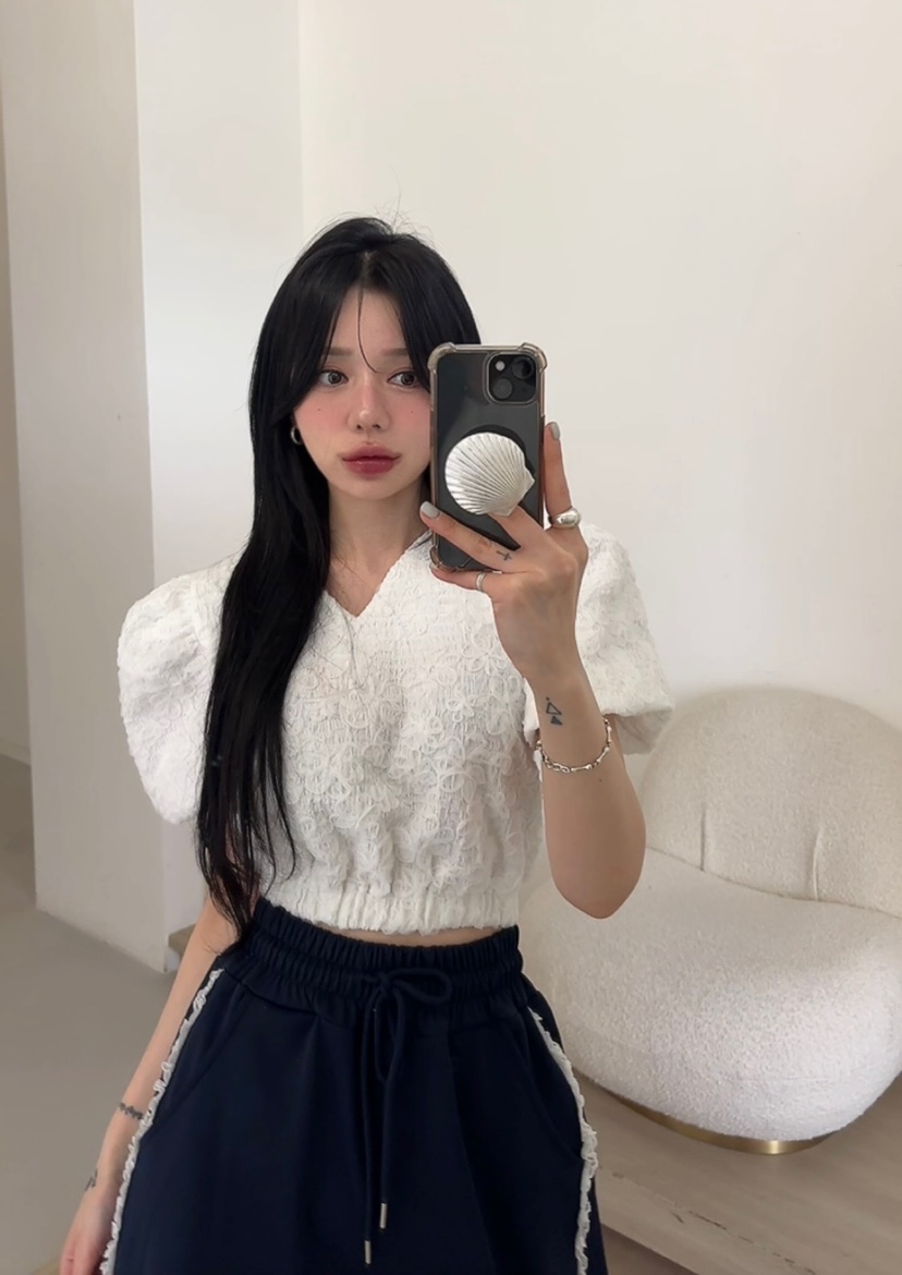 AMUSE SEOUL韓國東大門直郵女士新款職業熱賣襯衫蕾絲衫AMUSE SEOUL襯衫/蕾絲衫