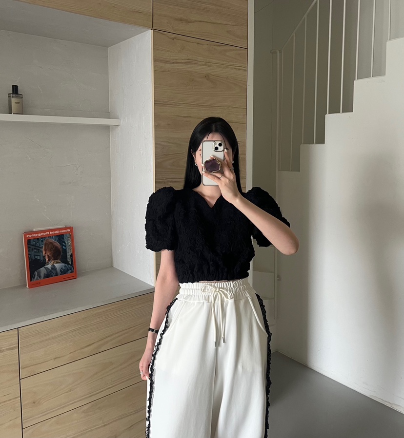 AMUSE SEOUL韓國東大門直郵女士新款職業熱賣襯衫蕾絲衫AMUSE SEOUL襯衫/蕾絲衫