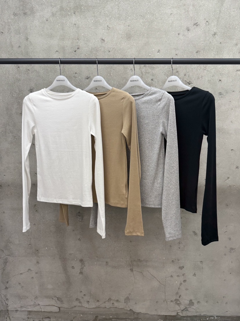 EST韓國東大門代購女裝新品26春夏職業人氣熱賣休閑長袖T恤EST_長袖T恤