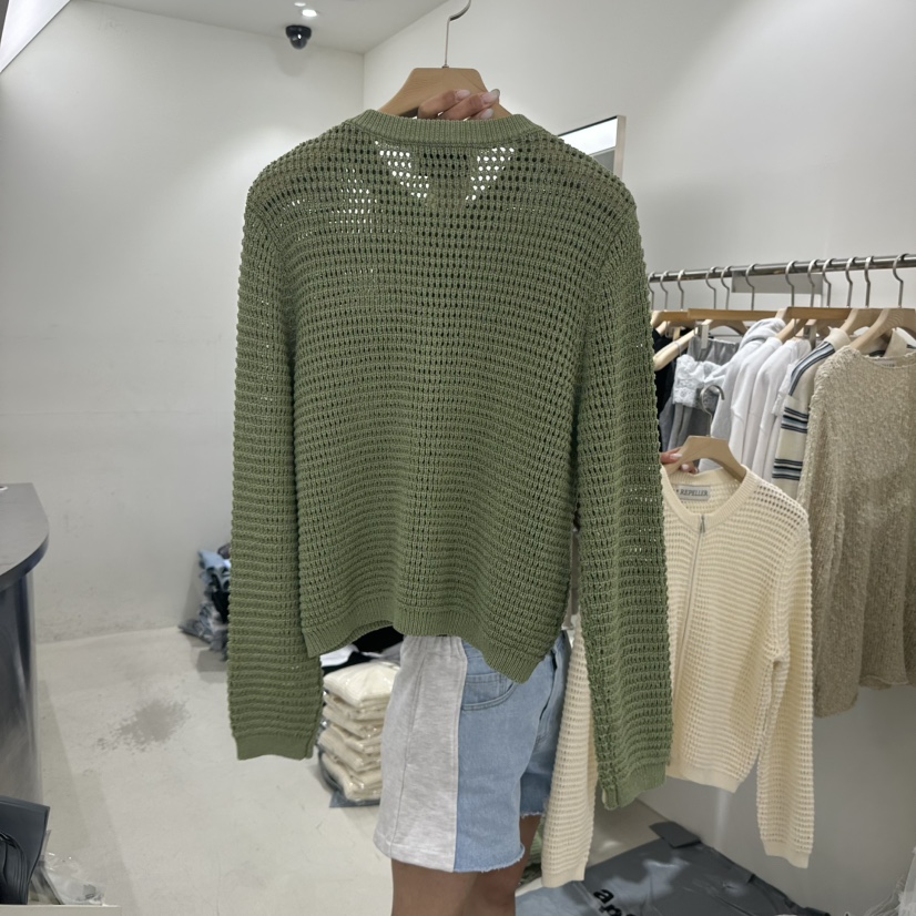 REPELLER韓國直郵實拍女裝新款推薦熱賣26春夏針織衫拉鏈REPELLER針織衫