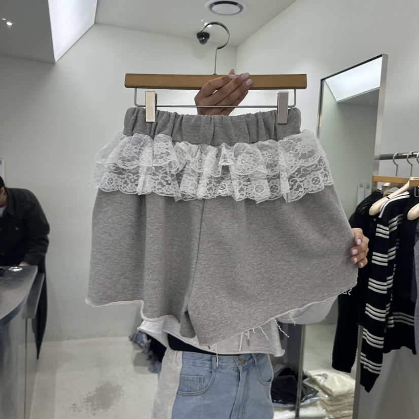 REPELLER韓國直郵女士新款推薦職業26春夏人氣短褲蕾絲花REPELLER短褲