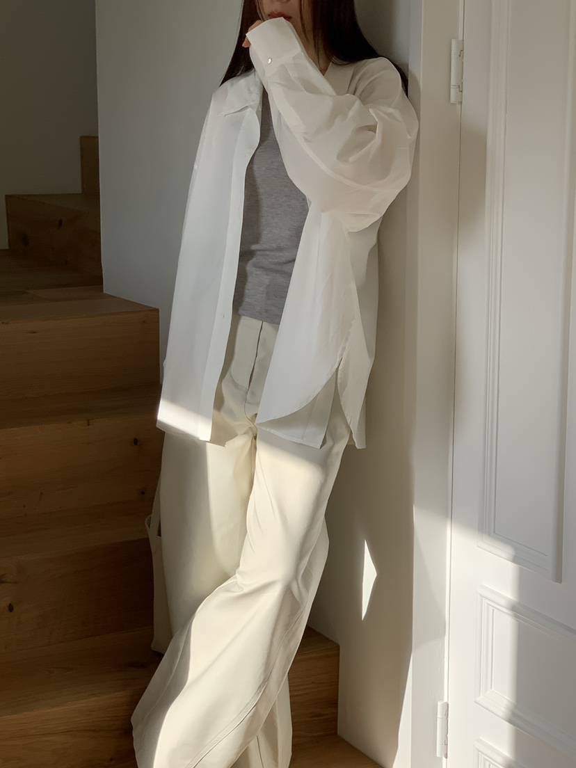 CICI韓國直郵實拍女裝新款26春夏時尚熱賣休閑襯衫蕾絲衫Ci Ci襯衫/蕾絲衫