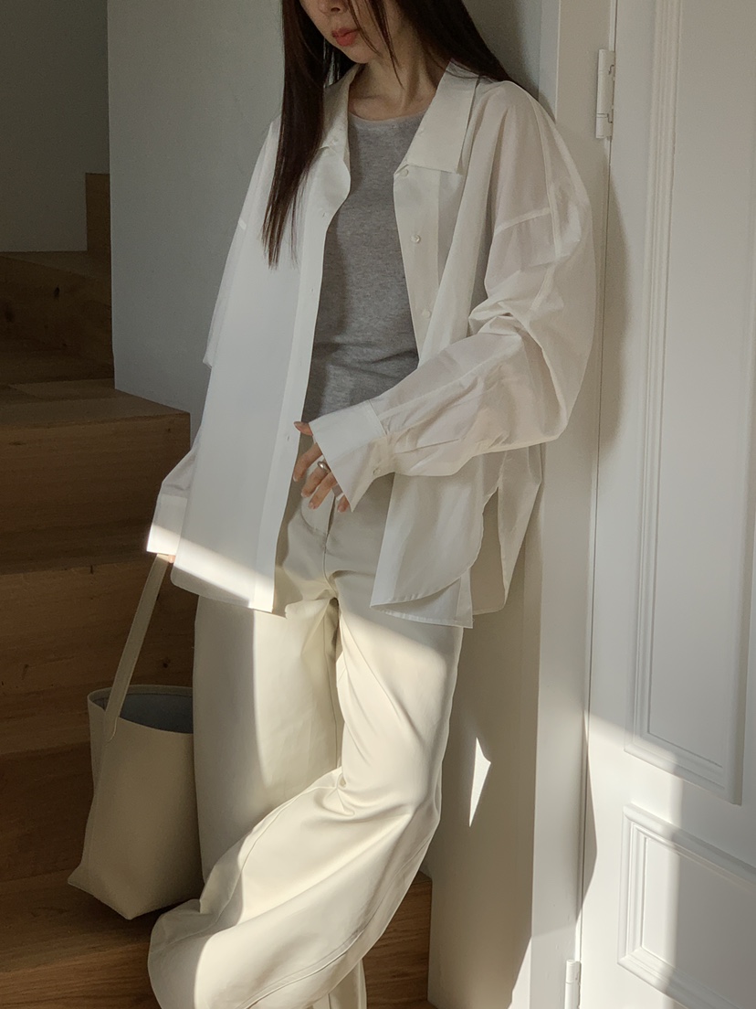 CICI韓國直郵實拍女裝新款26春夏時尚熱賣休閑襯衫蕾絲衫Ci Ci襯衫/蕾絲衫