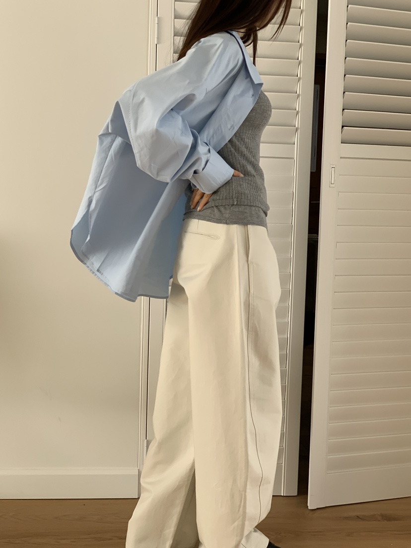 CICI韓國直郵實拍女裝新款26春夏時尚熱賣休閑襯衫蕾絲衫Ci Ci襯衫/蕾絲衫