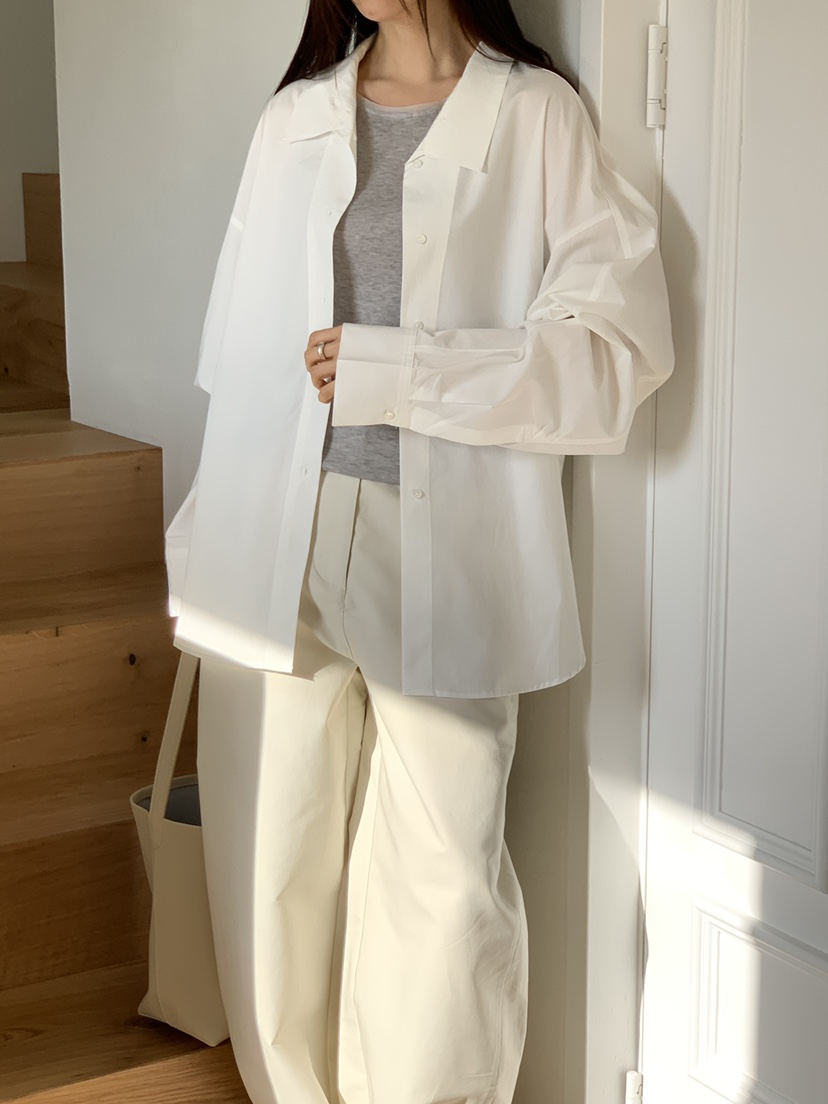 CICI韓國直郵實拍女裝新款26春夏時尚熱賣休閑襯衫蕾絲衫Ci Ci襯衫/蕾絲衫圖色3