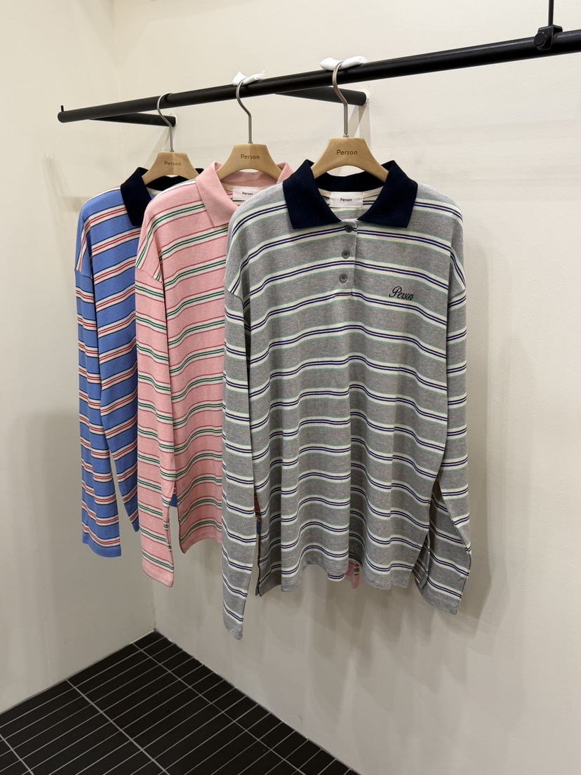 PERSON韓國直郵女士新款26春夏人氣職業熱賣推薦時尚長袖T恤PERSON長袖T恤