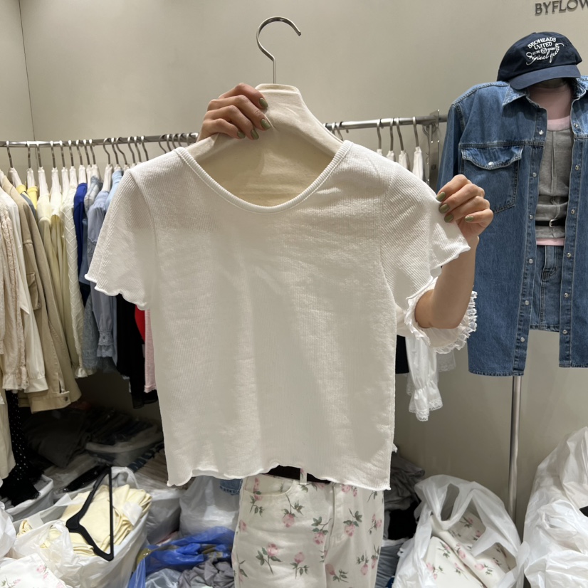 BY FLOW韓國東大門代購女士新品推薦人氣熱賣休閑26春夏T恤BY FLOWT恤