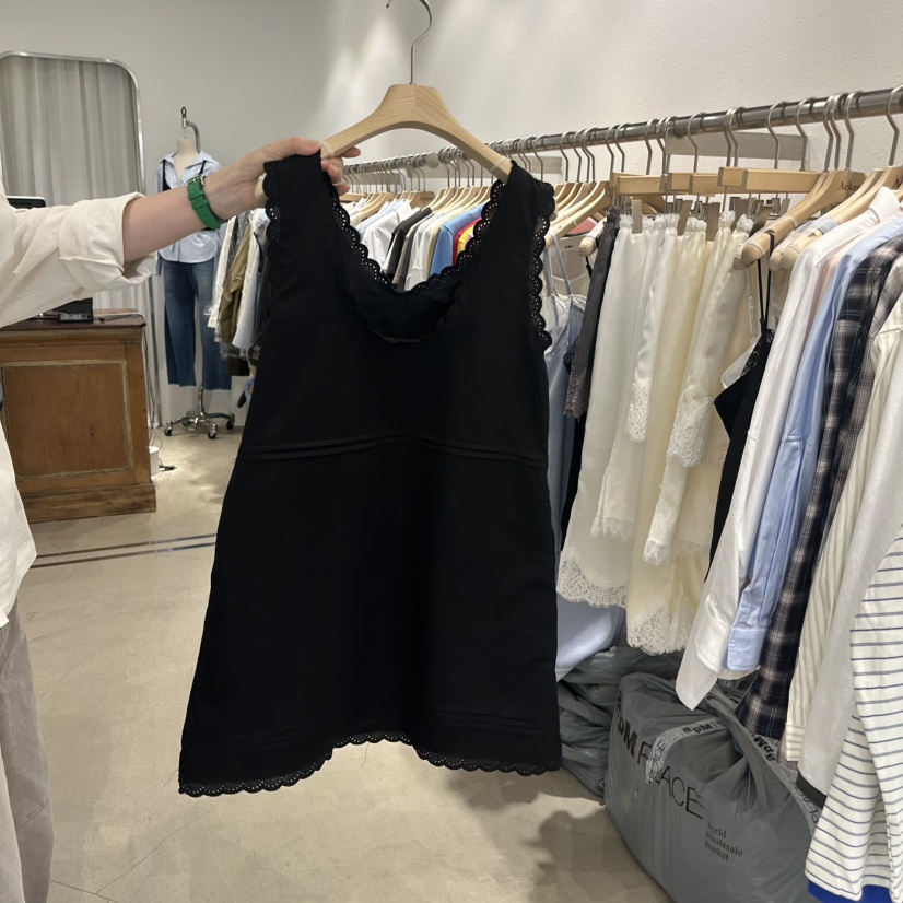 ACKER韓國代購女士新款26春夏職業休閑熱賣推薦連衣裙褶裥ACKER連衣裙