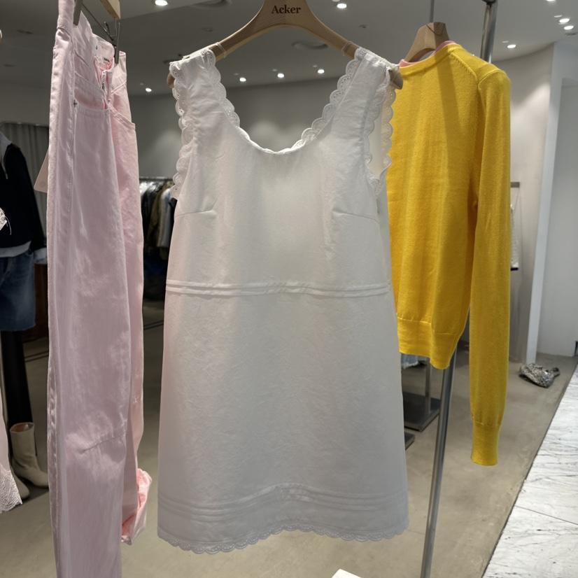 ACKER韓國代購女士新款26春夏職業休閑熱賣推薦連衣裙褶裥ACKER連衣裙圖色1