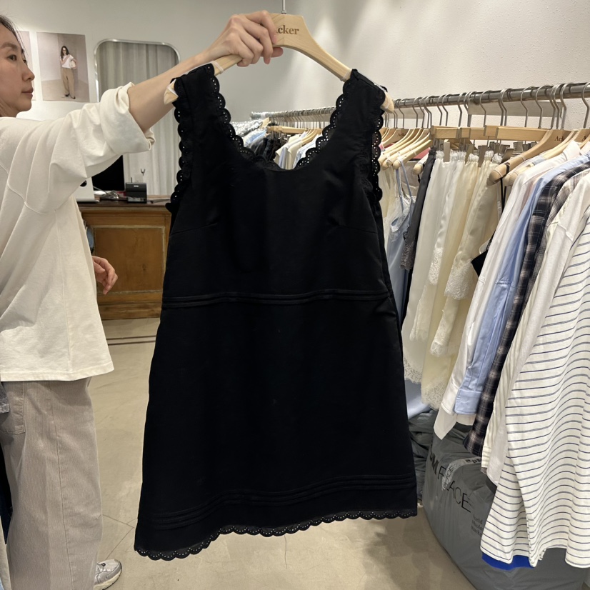 ACKER韓國代購女士新款26春夏職業休閑熱賣推薦連衣裙褶裥ACKER連衣裙圖色2