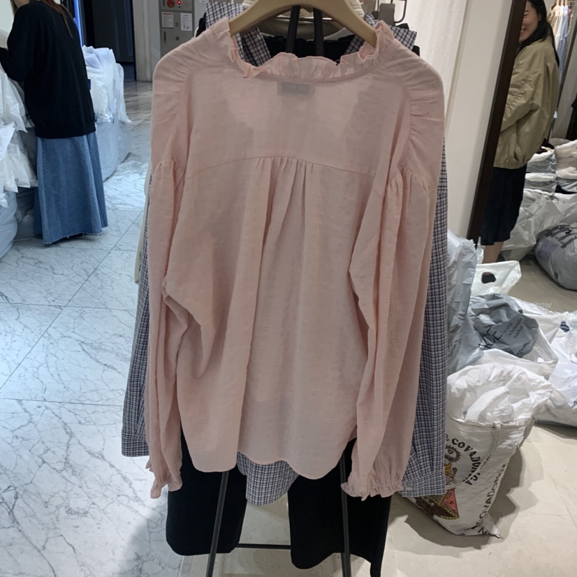 RAWROW韓國直郵實拍女士新品休閑人氣時尚26春夏襯衫蕾絲衫RAWROW襯衫/蕾絲衫