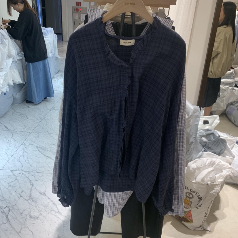 RAWROW韓國直郵實拍女士新品休閑人氣時尚26春夏襯衫蕾絲衫RAWROW襯衫/蕾絲衫圖色2