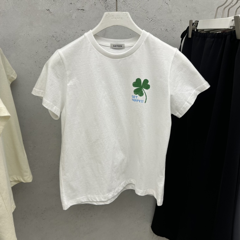 SIXTEEN韓國代購女裝新款推薦人氣熱賣26春夏時尚休閑T恤SIXTEENT恤圖色1