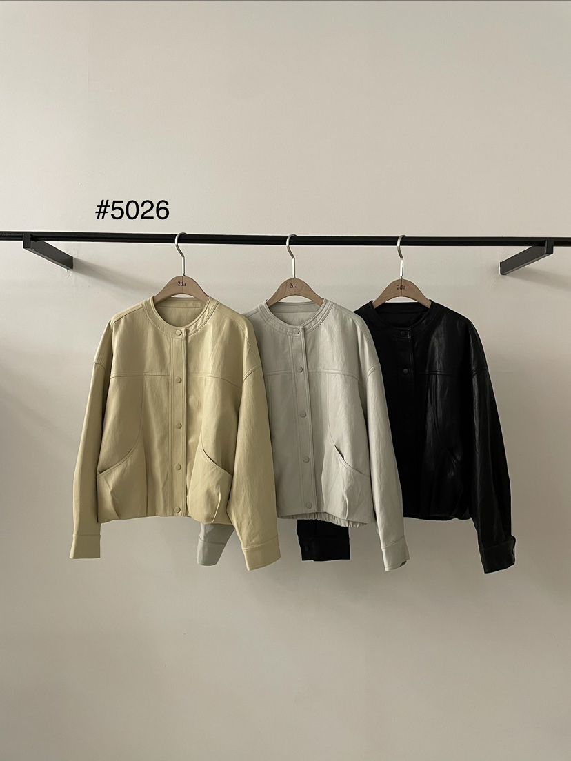 2DA/DARIMI-P韓國代購女裝新品26春夏職業推薦時尚皮衣2DA/DARIMI-P皮衣