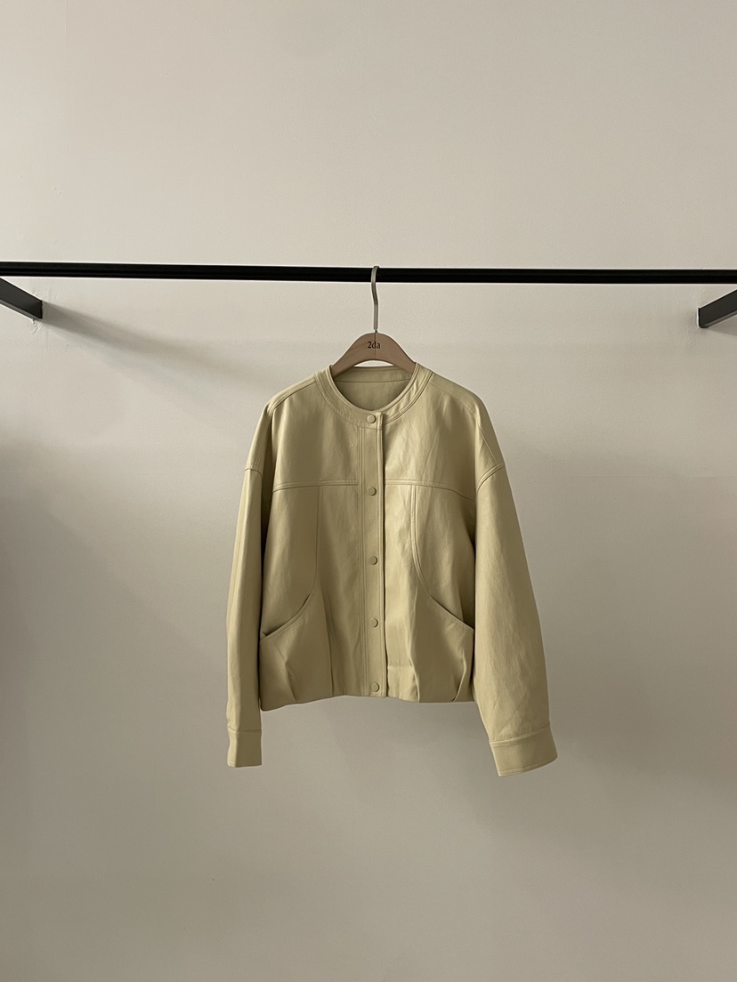 2DA/DARIMI-P韓國代購女裝新品26春夏職業推薦時尚皮衣2DA/DARIMI-P皮衣圖色1