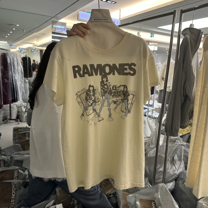 DOUBLE STANDARD/LE SMOKING/MAISONSTAFF韓國直郵實拍女裝新品推薦T恤MAISONSTAFFT恤圖色4