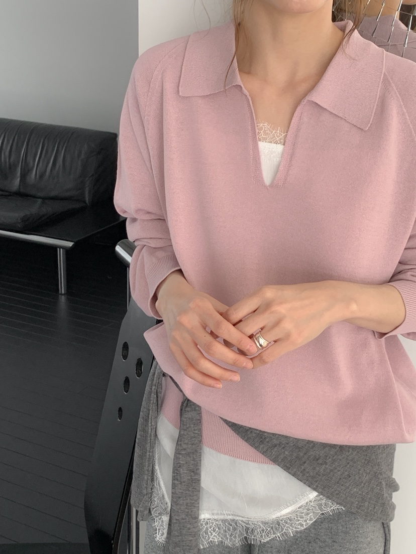 LONG PEAK韓國代購女士新品職業26春夏休閑針織衫不含內搭LONG PEAK針織衫