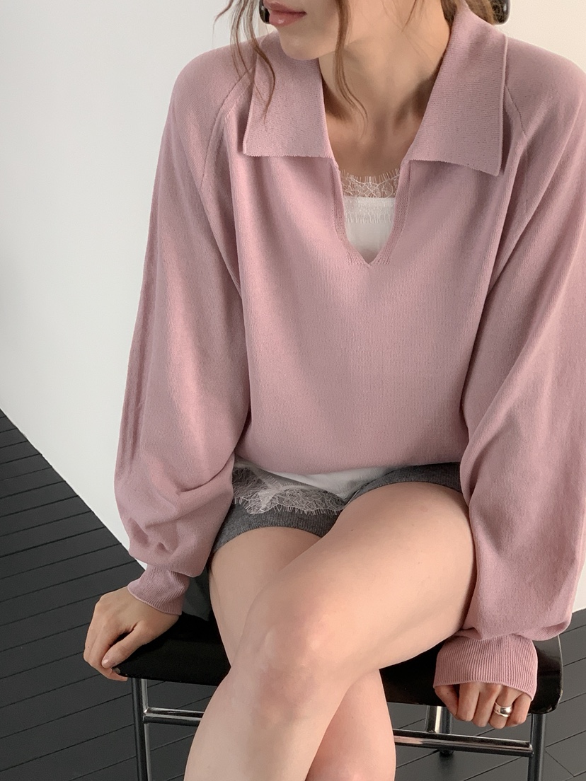 LONG PEAK韓國代購女士新品職業26春夏休閑針織衫不含內搭LONG PEAK針織衫