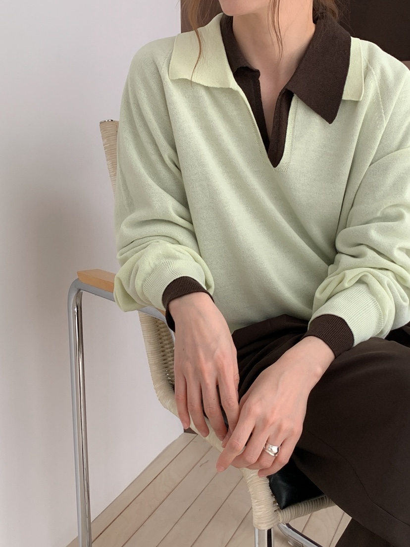 LONG PEAK韓國代購女士新品職業26春夏休閑針織衫不含內搭LONG PEAK針織衫