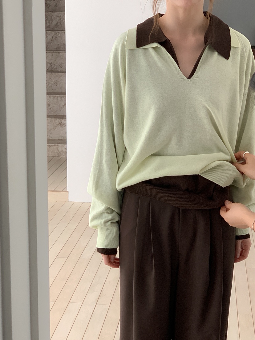 LONG PEAK韓國代購女士新品職業26春夏休閑針織衫不含內搭LONG PEAK針織衫