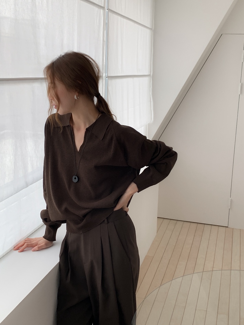 LONG PEAK韓國代購女士新品職業26春夏休閑針織衫不含內搭LONG PEAK針織衫