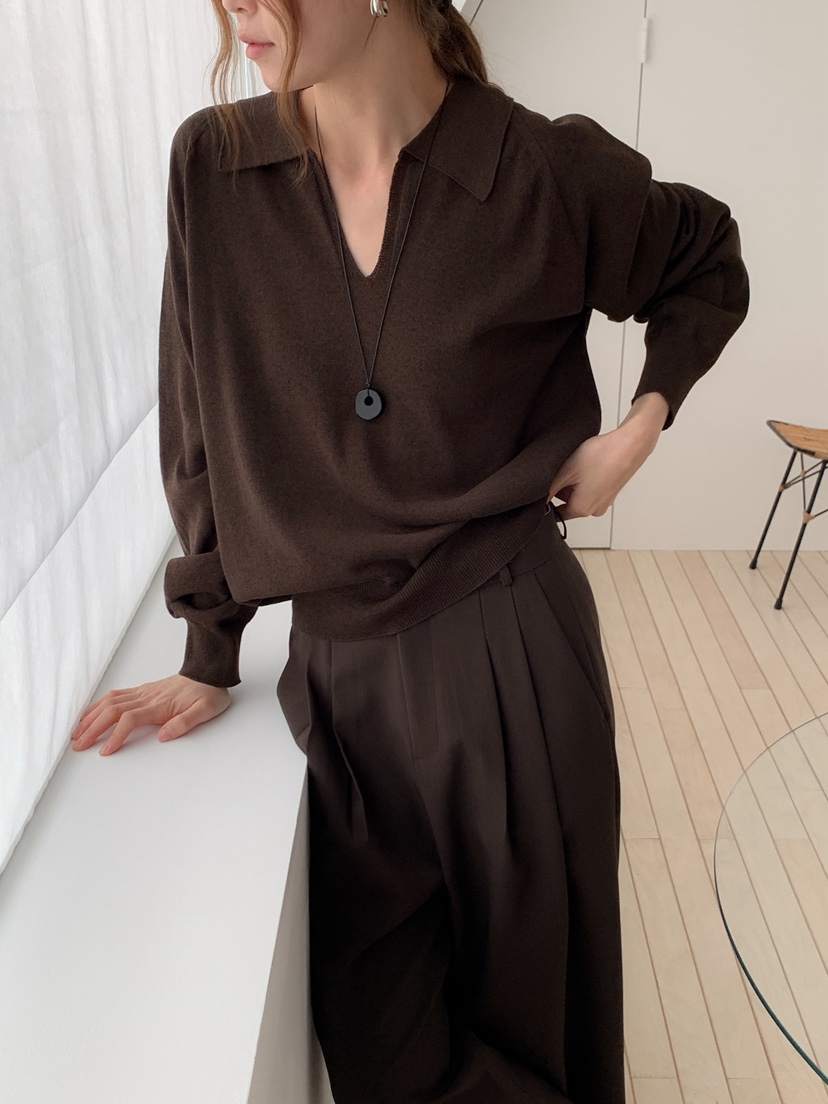 LONG PEAK韓國代購女士新品職業26春夏休閑針織衫不含內搭LONG PEAK針織衫