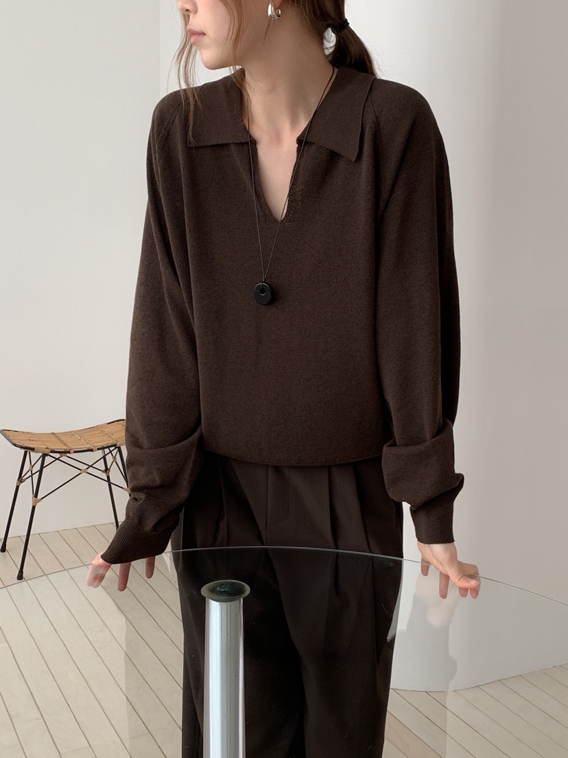 LONG PEAK韓國代購女士新品職業26春夏休閑針織衫不含內搭LONG PEAK針織衫