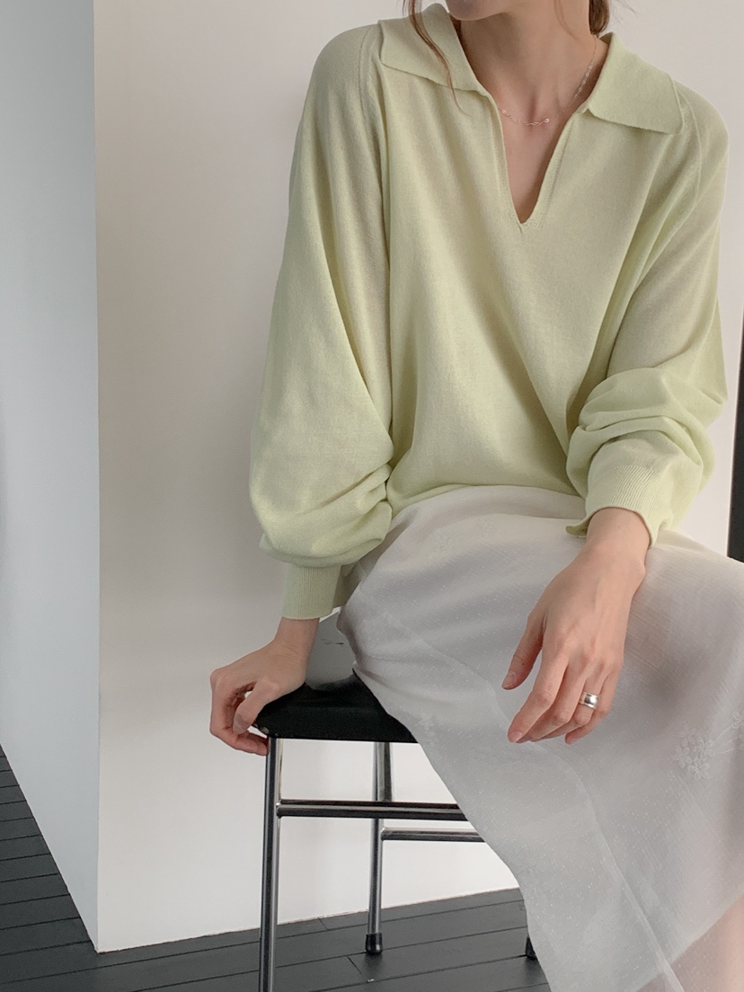 LONG PEAK韓國代購女士新品職業26春夏休閑針織衫不含內搭LONG PEAK針織衫