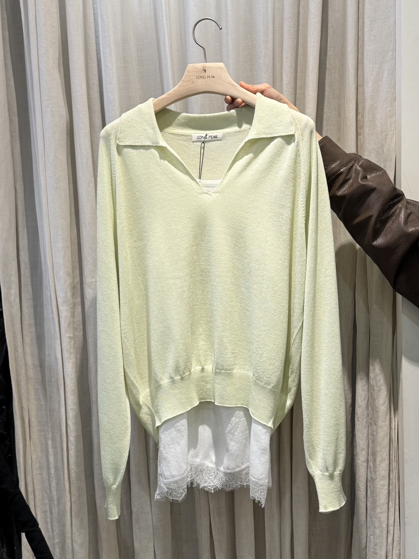 LONG PEAK韓國代購女士新品職業26春夏休閑針織衫不含內搭LONG PEAK針織衫圖色2