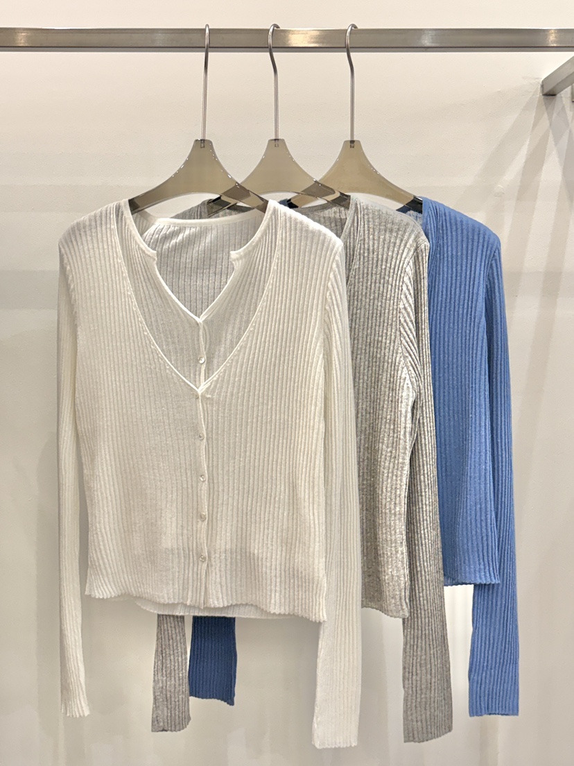 CICI韓國代購女士新款時尚26春夏人氣職業針織衫假兩件開衫Ci Ci針織衫