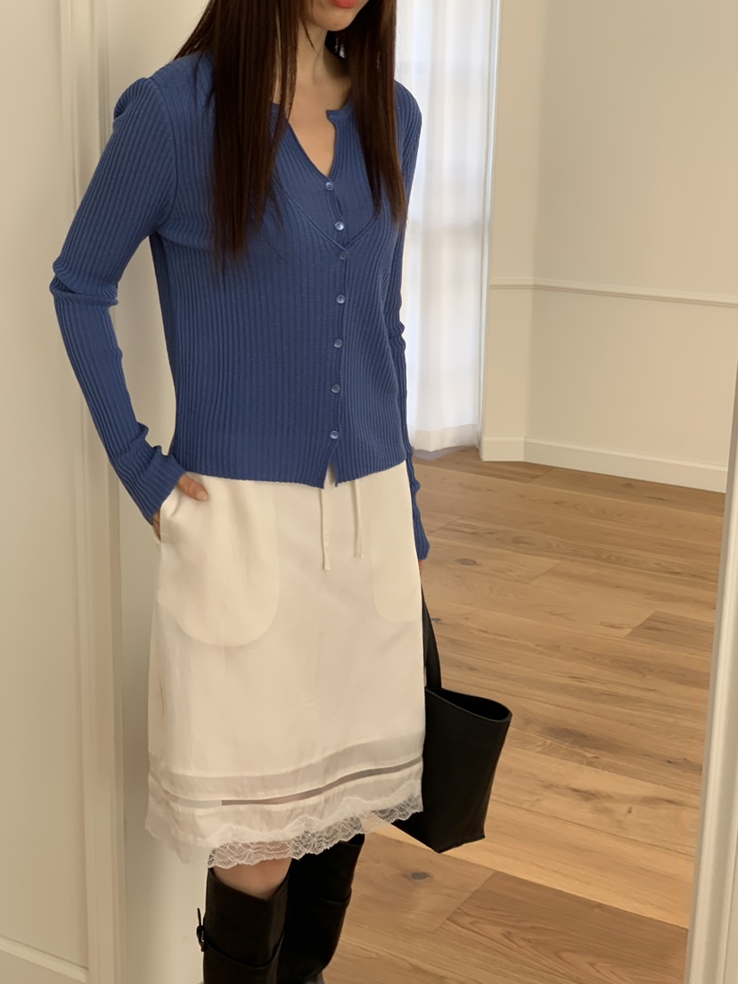 CICI韓國代購女士新款時尚26春夏人氣職業針織衫假兩件開衫Ci Ci針織衫