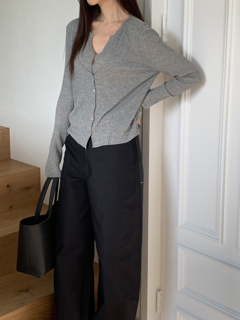 CICI韓國代購女士新款時尚26春夏人氣職業針織衫假兩件開衫Ci Ci針織衫