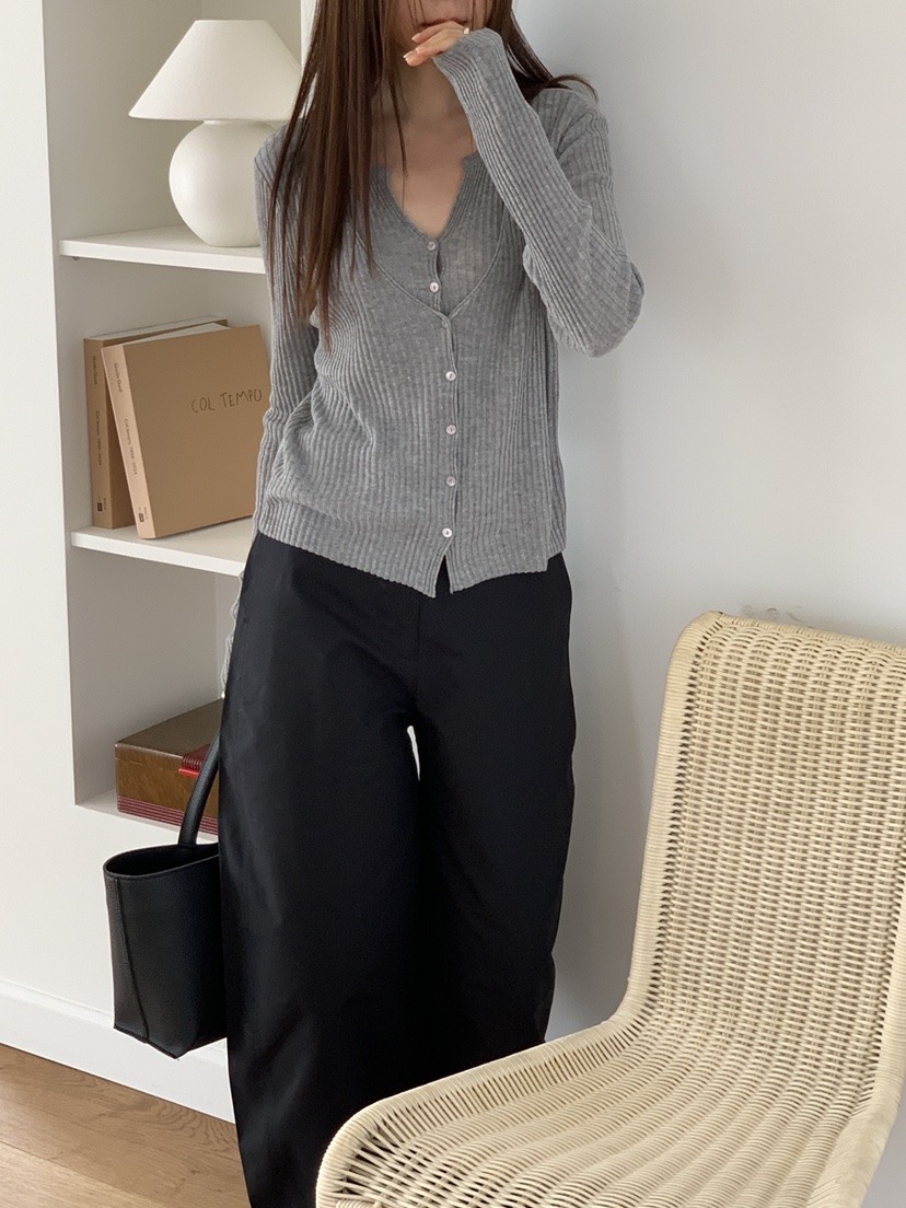 CICI韓國代購女士新款時尚26春夏人氣職業針織衫假兩件開衫Ci Ci針織衫