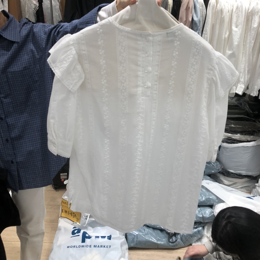 OGI韓國直郵女士新品26春夏熱賣休閑時尚推薦人氣襯衫蕾絲衫FLat OGI襯衫/蕾絲衫