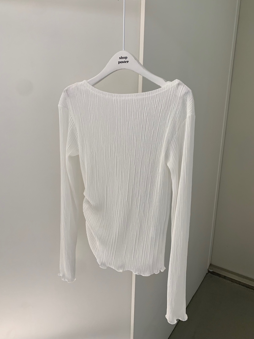 SHOP POSTER韓國東大門代購女士新款時尚職業26春夏長袖T恤SHOP_POSTER長袖T恤圖色1