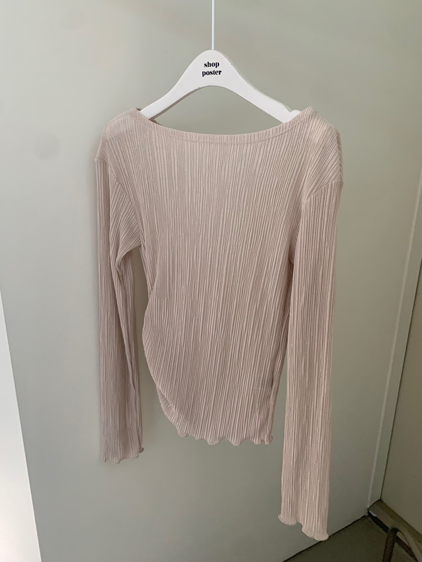 SHOP POSTER韓國東大門代購女士新款時尚職業26春夏長袖T恤SHOP_POSTER長袖T恤圖色2