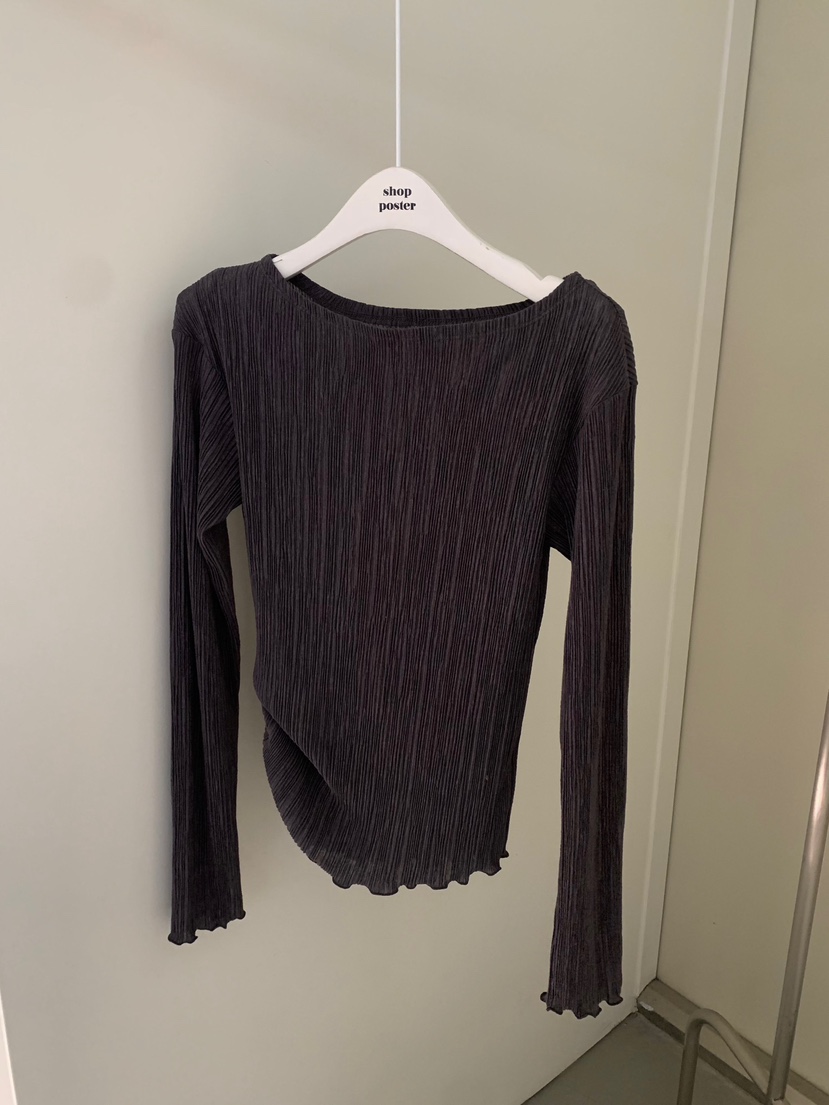 SHOP POSTER韓國東大門代購女士新款時尚職業26春夏長袖T恤SHOP_POSTER長袖T恤圖色4
