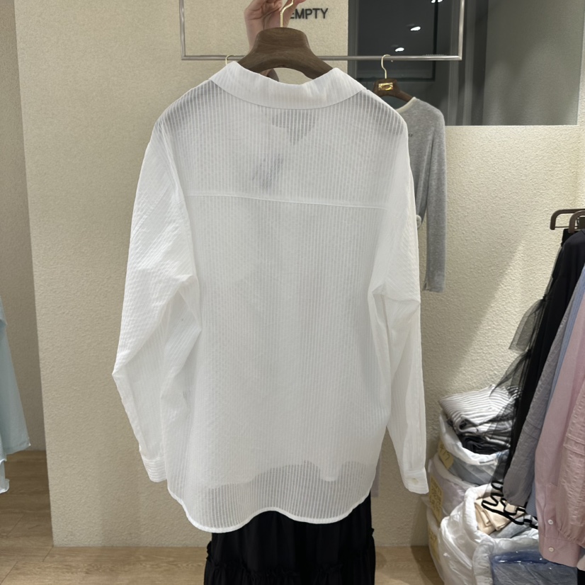 EMPTY韓國東大門代購女裝新品26春夏休閑時尚熱賣襯衫蕾絲衫EMPTY襯衫/蕾絲衫