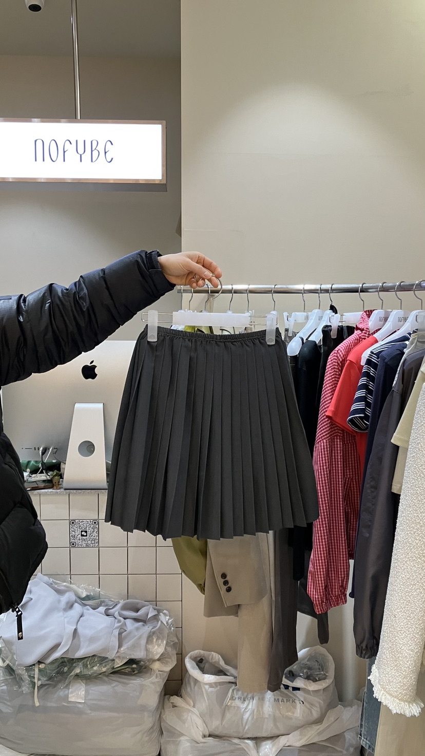NOFYBE韓國東大門直郵女裝新品職業時尚推薦裙褲百褶褶裙NOFYBE裙褲