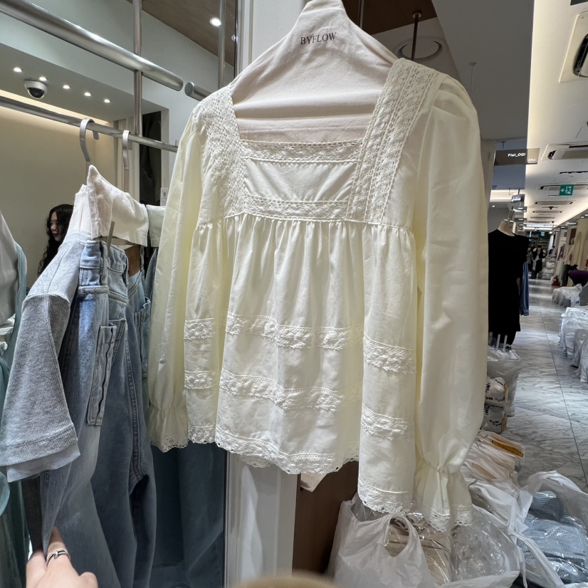 BY FLOW韓國直郵實拍女裝新款職業時尚26春夏襯衫蕾絲衫BY FLOW襯衫/蕾絲衫圖色2